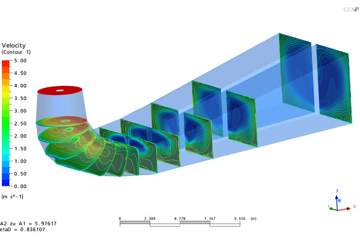 Francis turbine draft tube