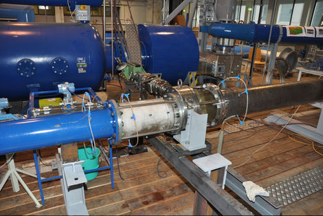 Test carrier installed on the Institute’s 4-quadrant test rig