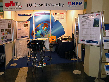 Our booth at Hydro 2013 - Institute for Hydraulic Fluid Machinery, Graz University od Technology