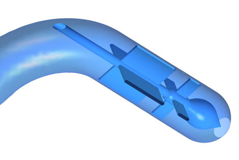 Pelton distribution pipeline: Built-in components for the amelioration of the jet quality