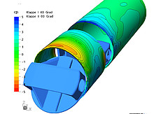 Numerische Strömungssimulation Absperrorgan