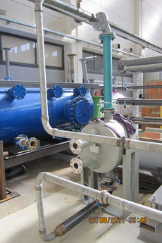 Measurements of heat exchangers: Heat exchanger in closed test rig