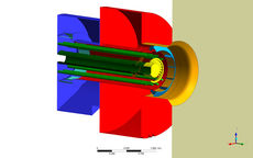 Burner geometry baffle cone 45° outer baffle plate
