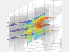 Visualisierte Sekundärströmungen (Basis PIV-Messdaten) Visualisierte Sekundärströmungen (Basis PIV-Messdaten)