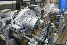 Straflo-Kaplan-turbine: Erection of the seal-test-rig